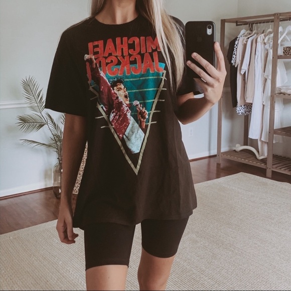 Tops - Michael Jackson Large Black Graphic T Shirt